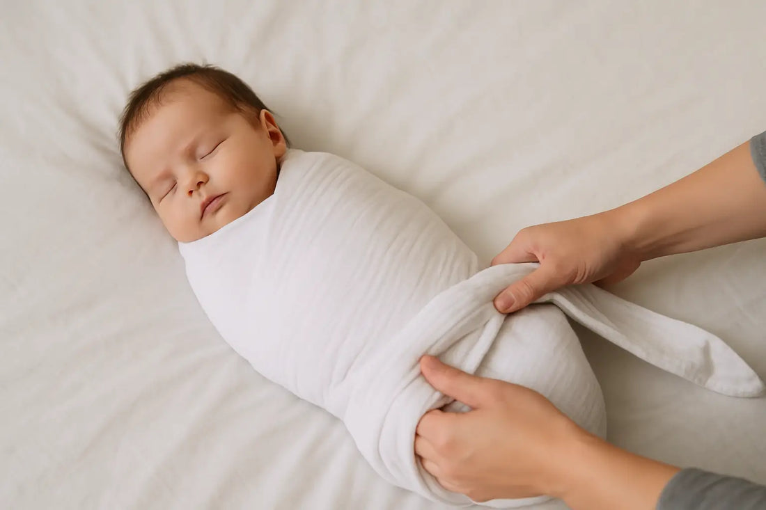 Couverture d’emmaillotage: bien choisir, bien utiliser