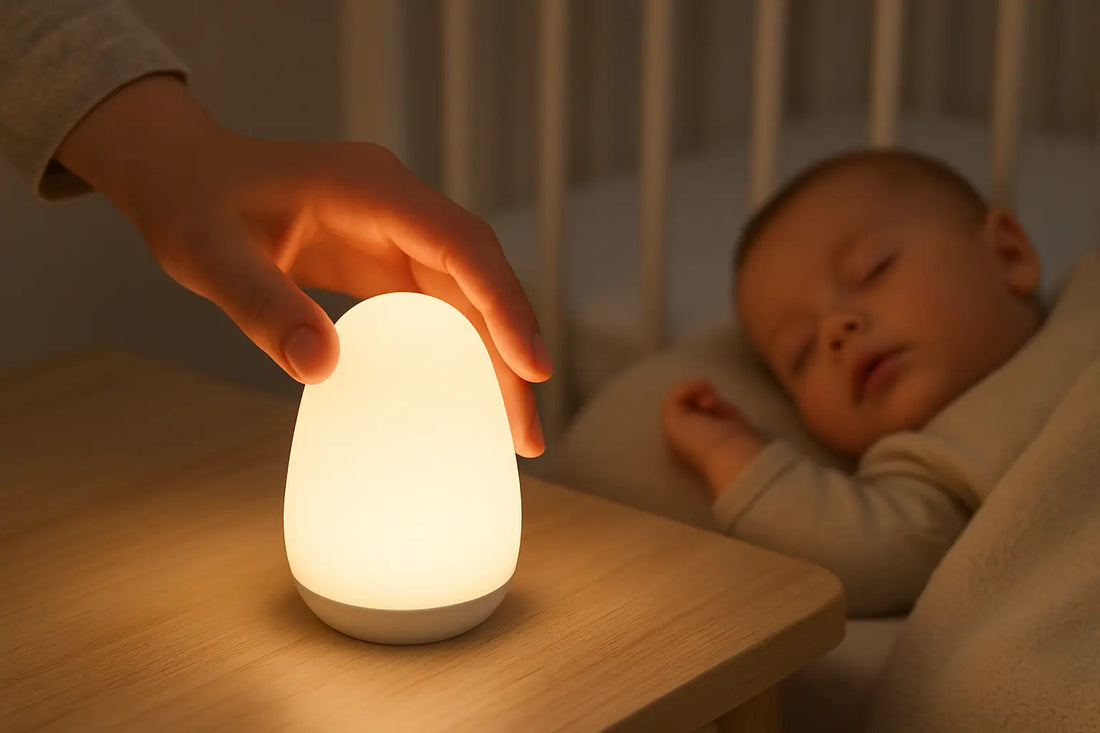 Veilleuse bébé tactile: simple, douce, rassurante