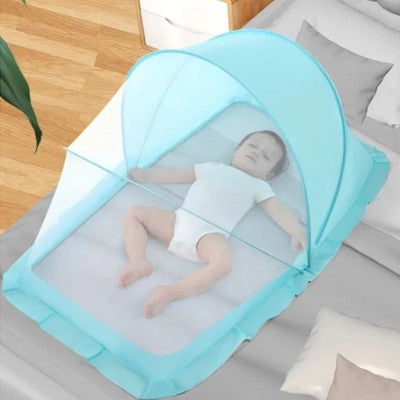 Moustiquaire lit bebe turquoise portable bébé dort lit adulte