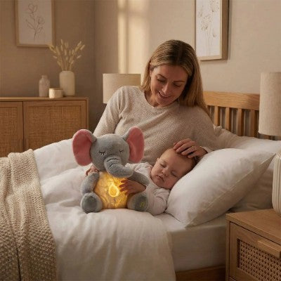 éléphant respirant bébé endormi lumière nuit chambre