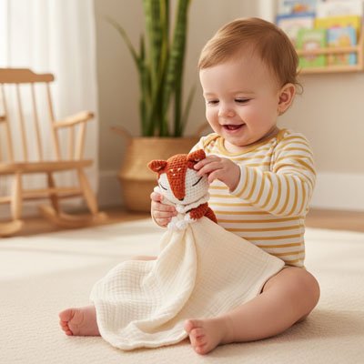 doudou renard bébé