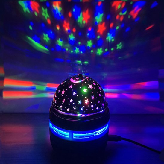Veilleuse projection NuitMagique ciel étoilé coloré bébé
