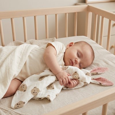 doudou plat lapin bébé