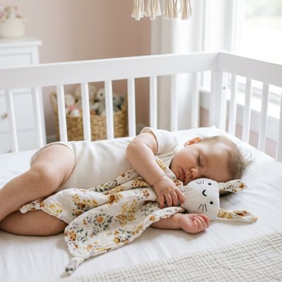 doudou plat mousseline bébé