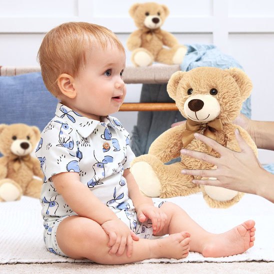grosse peluche bébé