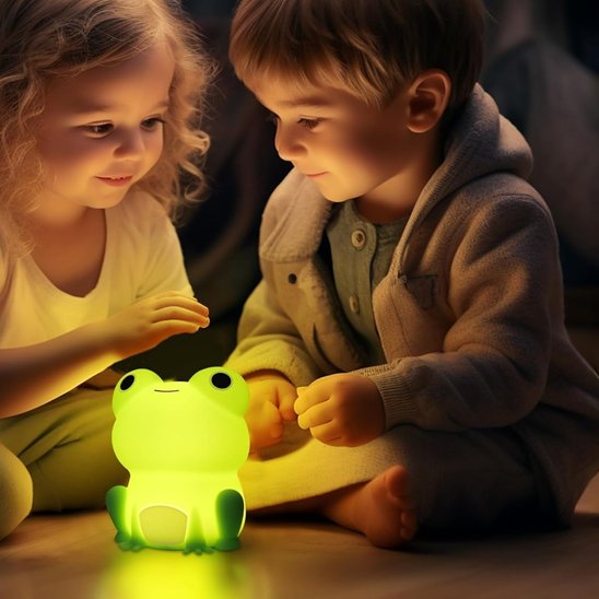 Moment découverte avec veilleuse bébé 