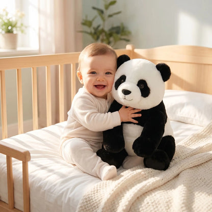Peluche panda bébé compagnon apaisant sieste câlin
