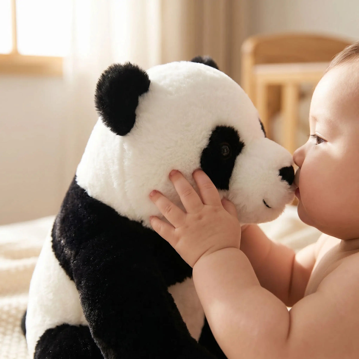 Peluche panda bébé lavable machine 30 degrés toujours impeccable