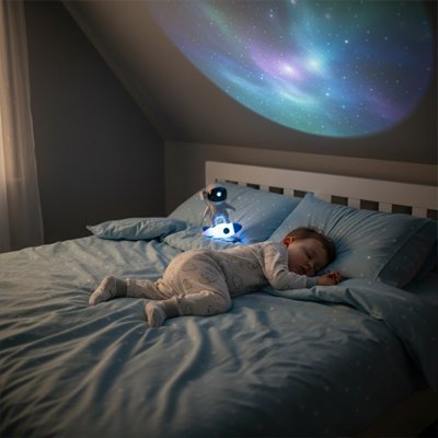 Projecteur étoile chambre bébé atmosphère magique apaisante