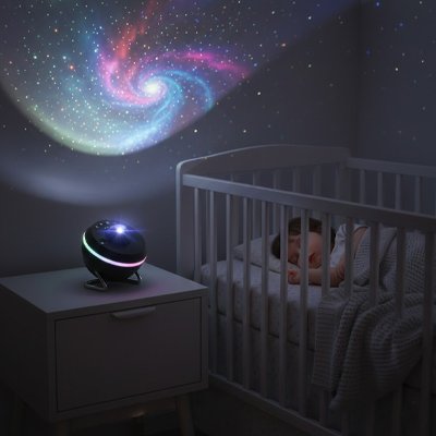 Projecteur galaxie bébé magie étoilée pour s'endormir