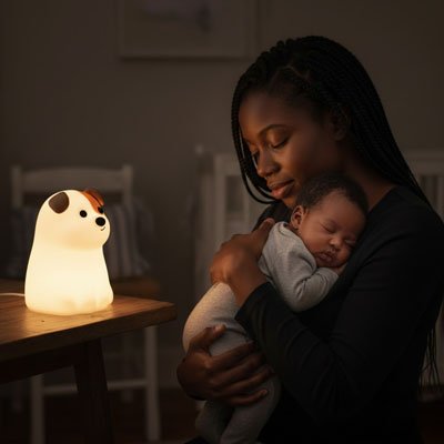 Veilleuse réconfortante bébé lumière sécurisante nuit sereine