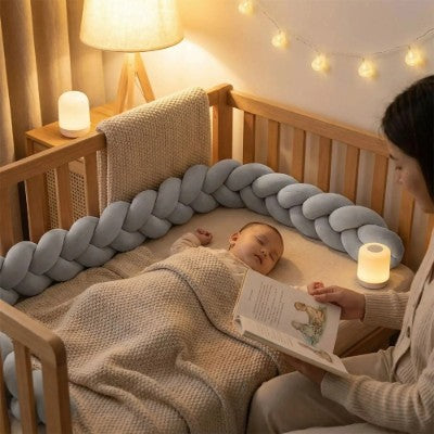 réducteur de lit bébé tressé cocon douillet