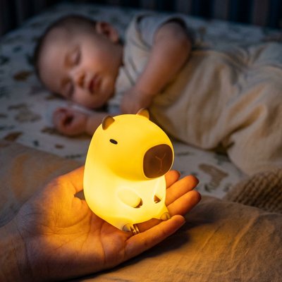 Veilleuse bébé capybara mignon lumière apaisante chambre