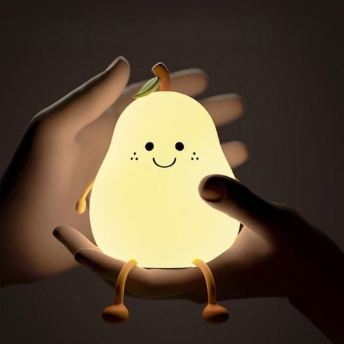 Veilleuse bébé forme poire LED multicolore pour chambre enfant