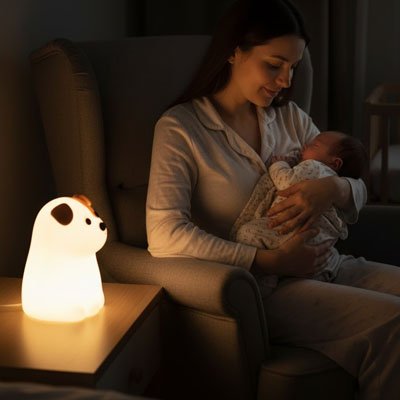 Veilleuse endormissement bébé coucher sans larmes