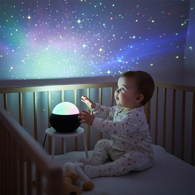 Veilleuse projection bébé lumière étoilée sommeil nourrisson