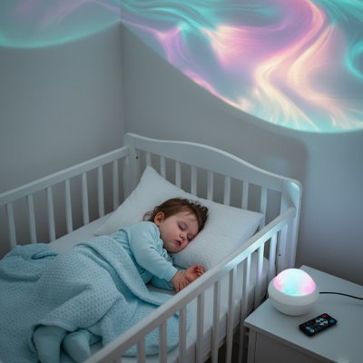 Projecteur galaxie bébé lumière colorée plafond chambre