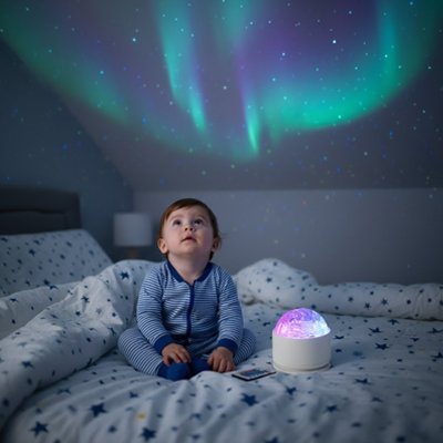 Veilleuse projection bébé ciel étoilé apaisant chambre