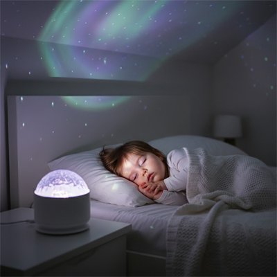 Veilleuse bébé ciel étoilé lumière bleue nuit chambre