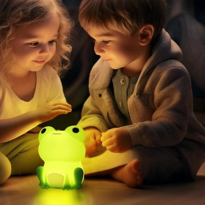 Veilleuse rechargeable bébé grenouille bébé s'endort enfin serein